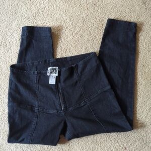 Prairie Underground Black Denim Skinny Jeans Rockabilly Grudge Size Medium